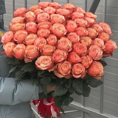 Букет Пионовидная 41 роза 60 см Кахала